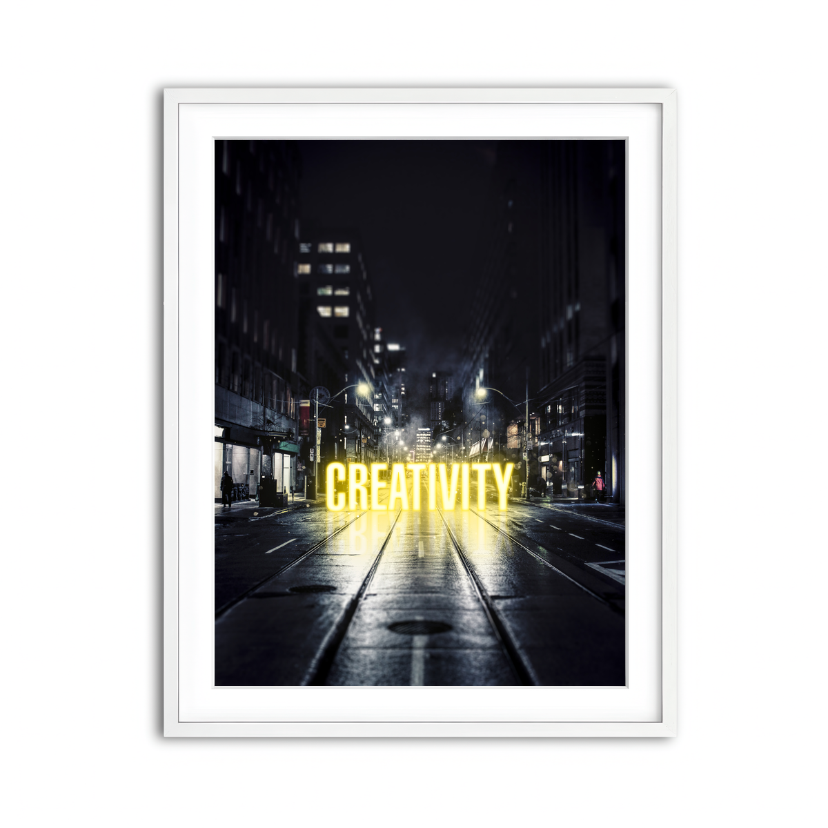Framed Print 3x4 White