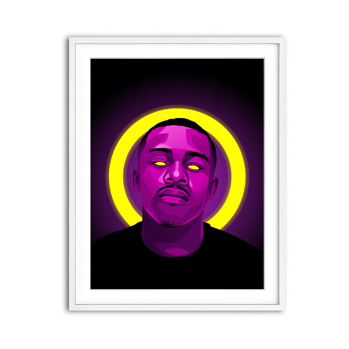 Framed Print 3x4 White