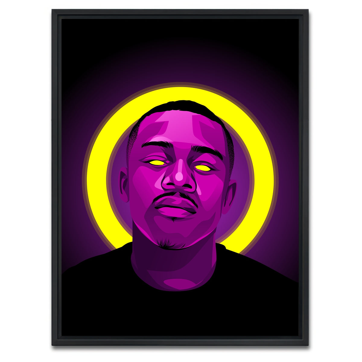 AUTO-MOCKUP WHITE | Dababy | 1 Piece | Black Framed Canvas | group=3x4