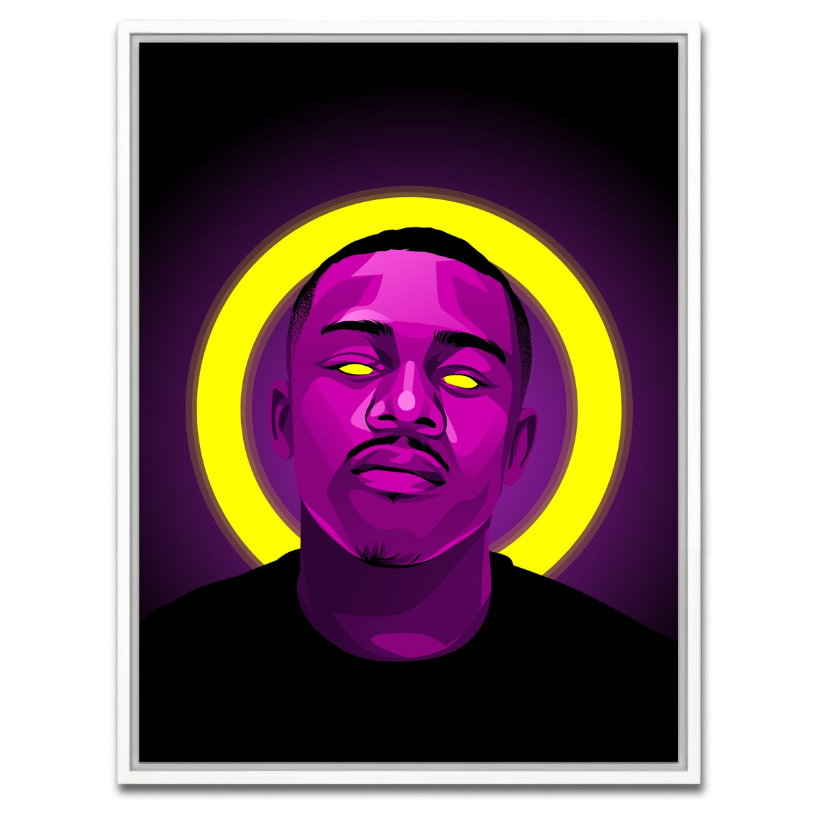 AUTO-MOCKUP WHITE | Dababy | 1 Piece | White Framed Canvas | group=3x4