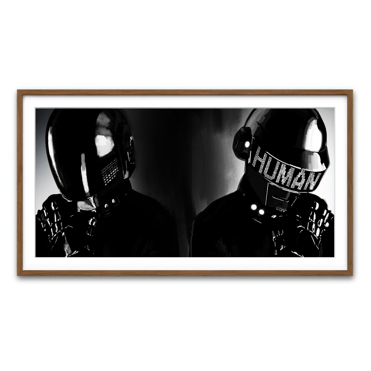 Framed Print 2x1 Walnut