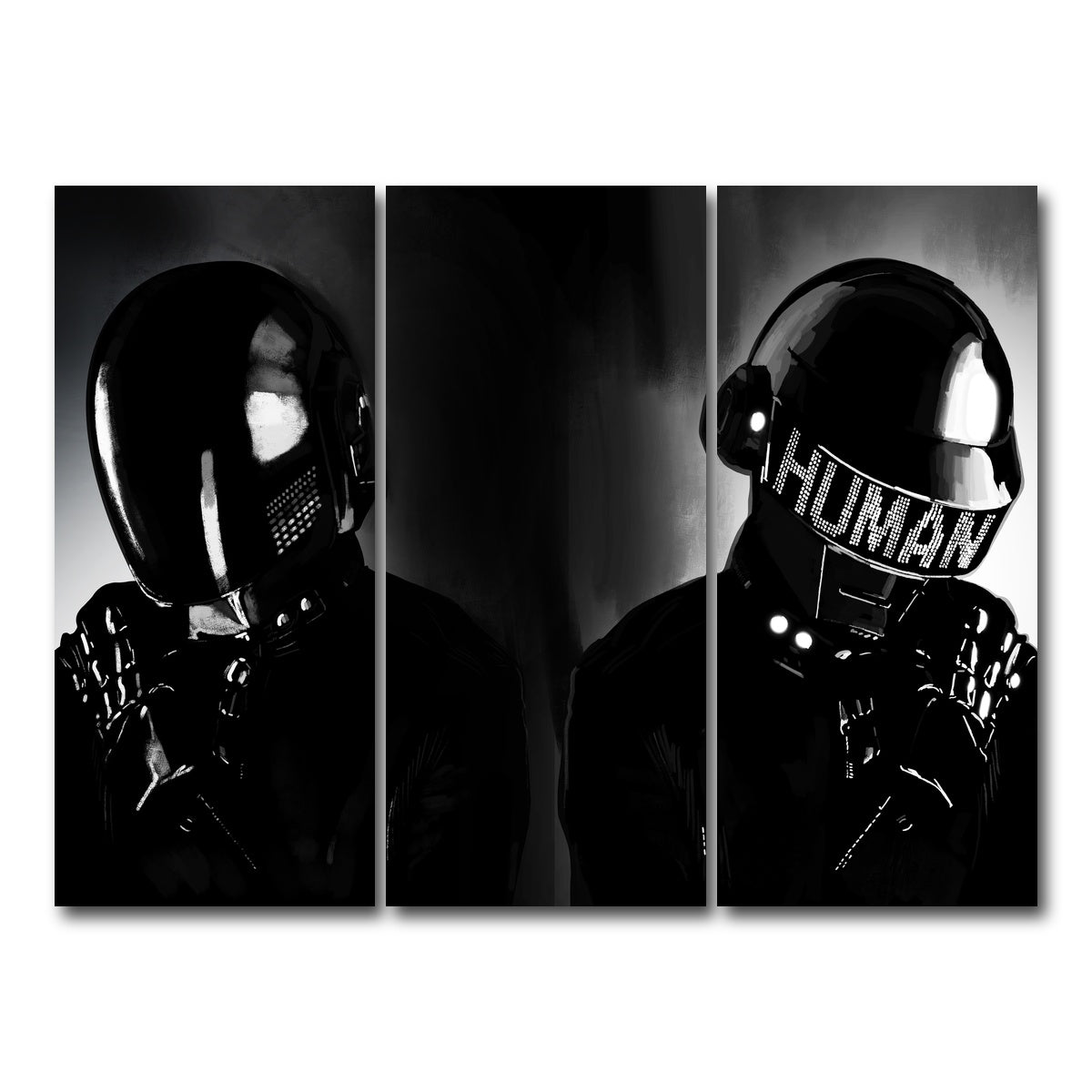 AUTO-MOCKUP WHITE | Daft Punk | 3 Piece | Gallery Wrap Canvas | group=8x18