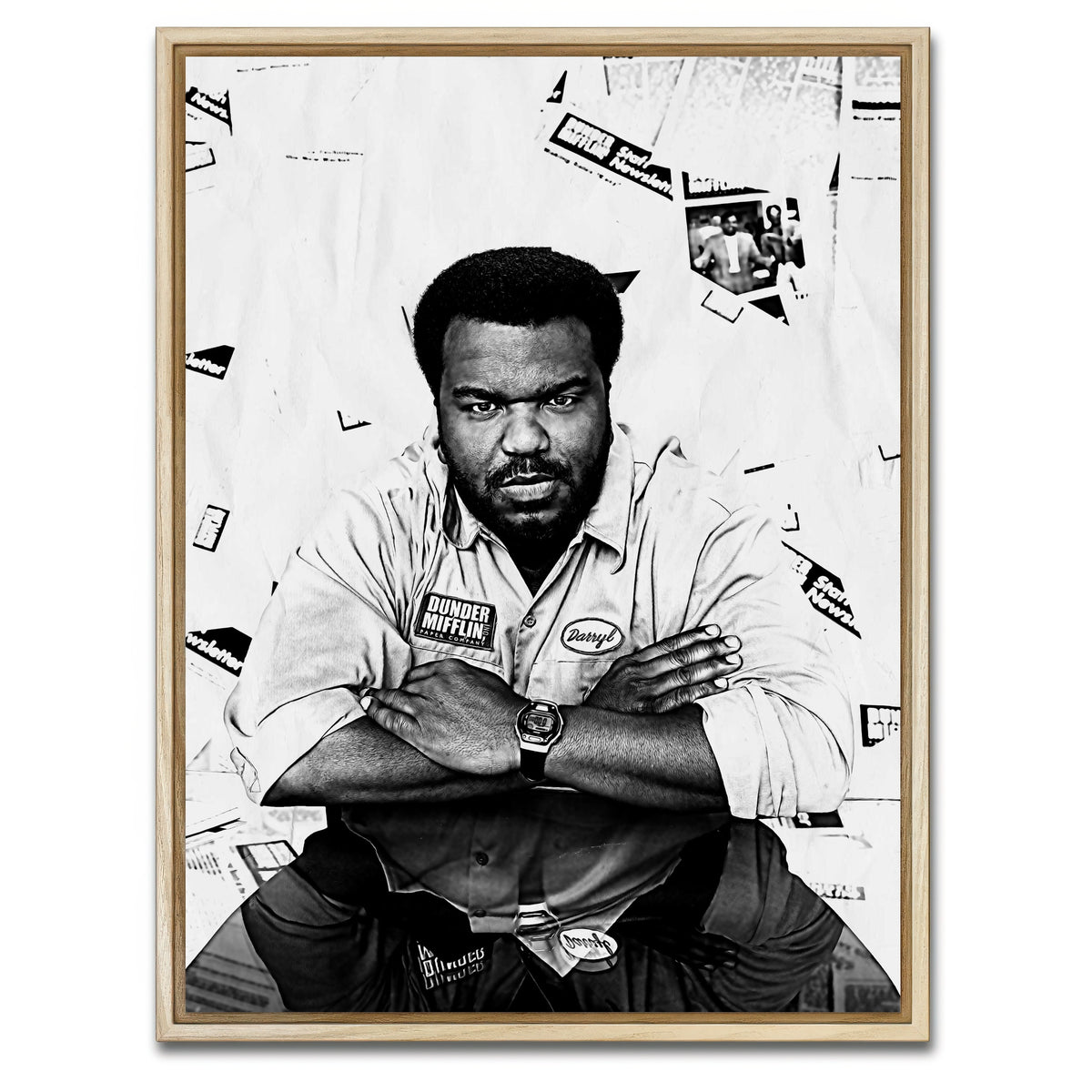 AUTO-MOCKUP WHITE | Darryl Grayscale | 1 Piece | Natural Framed Canvas | group=3x4