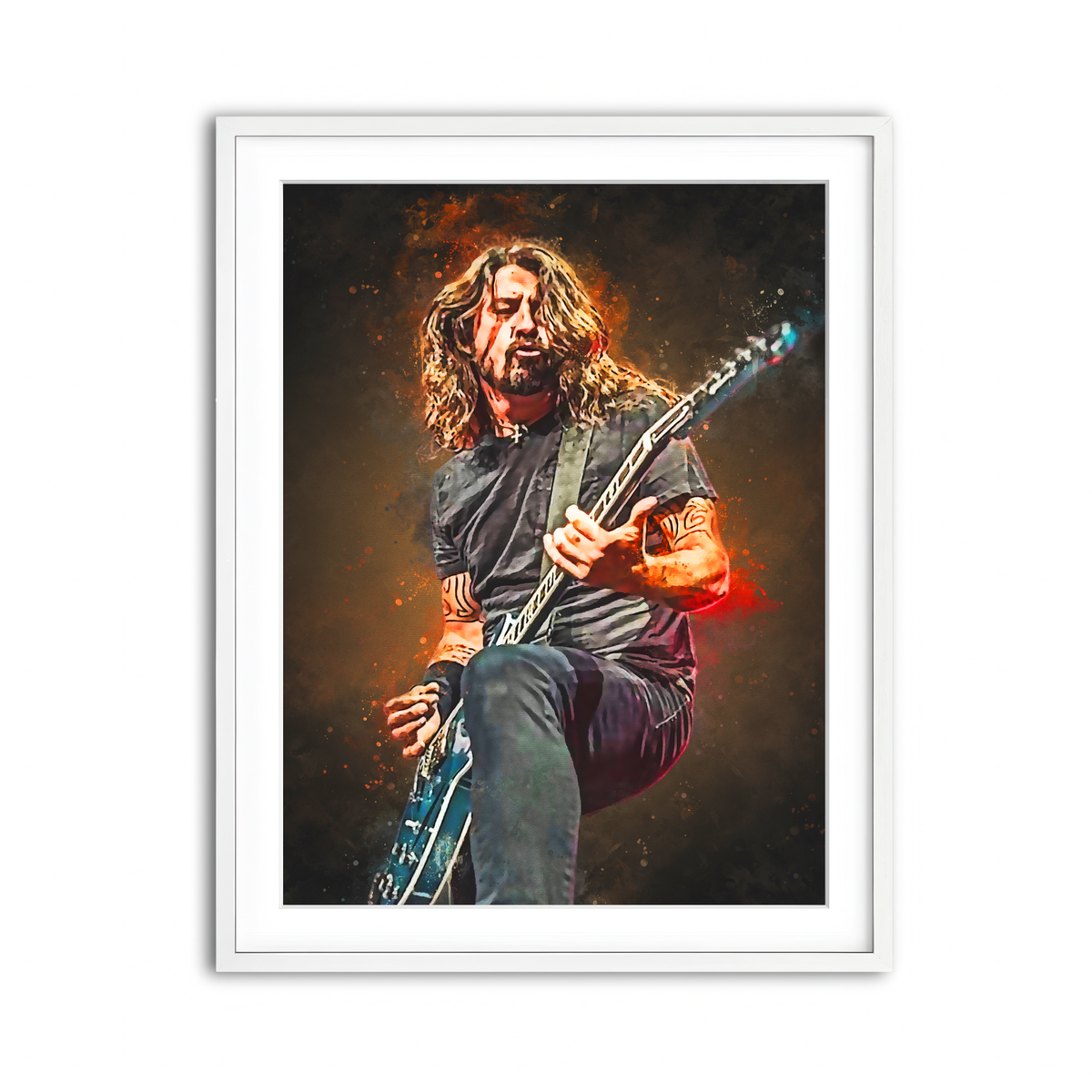 Framed Print 3x4 White