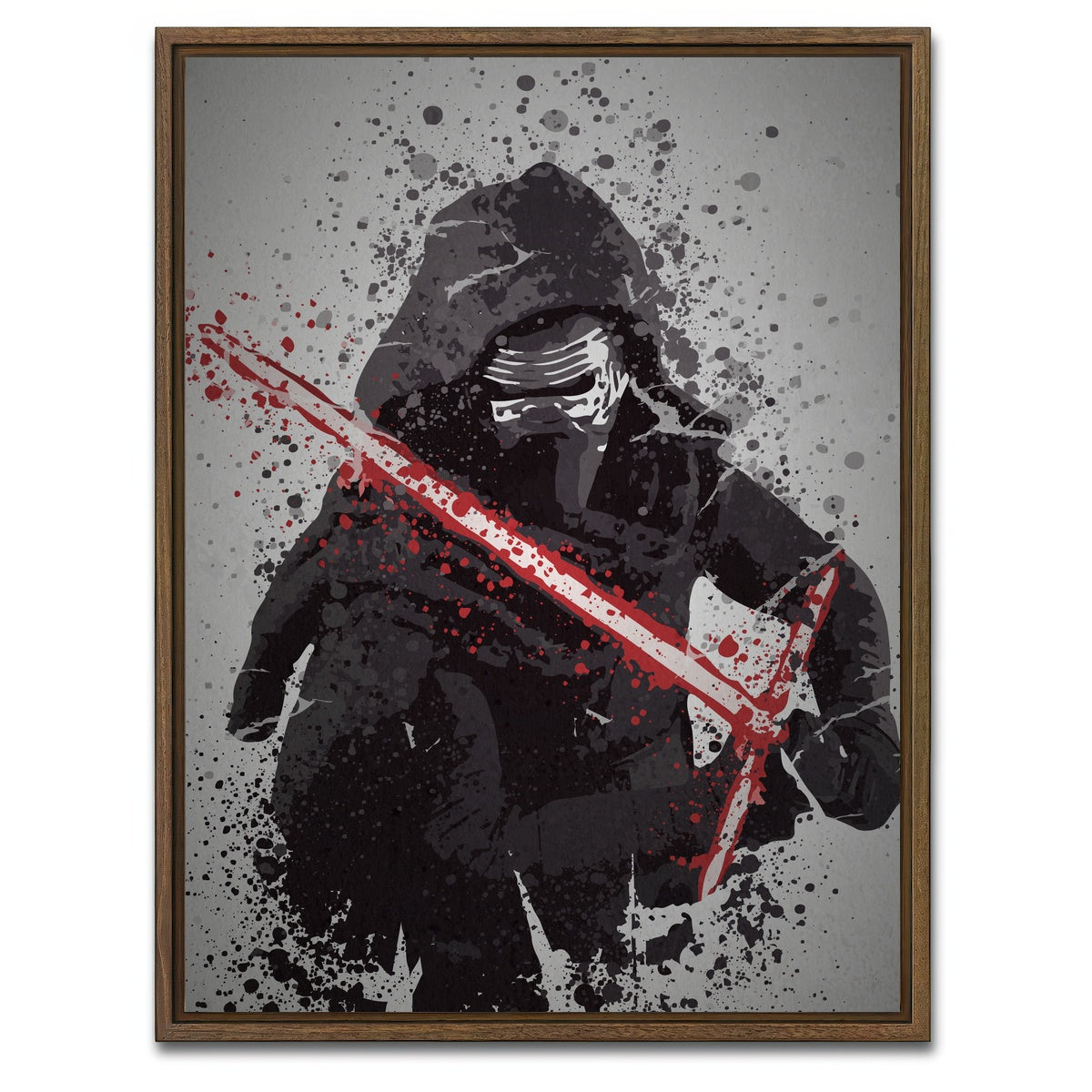 AUTO-MOCKUP WHITE | Destroy The Past | 1 Piece | Walnut Framed Canvas | group=3x4