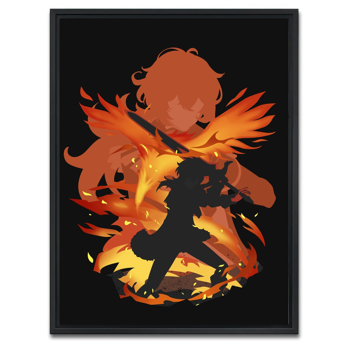 AUTO-MOCKUP WHITE | Diluc 2 | 1 Piece | Black Framed Canvas | group=3x4