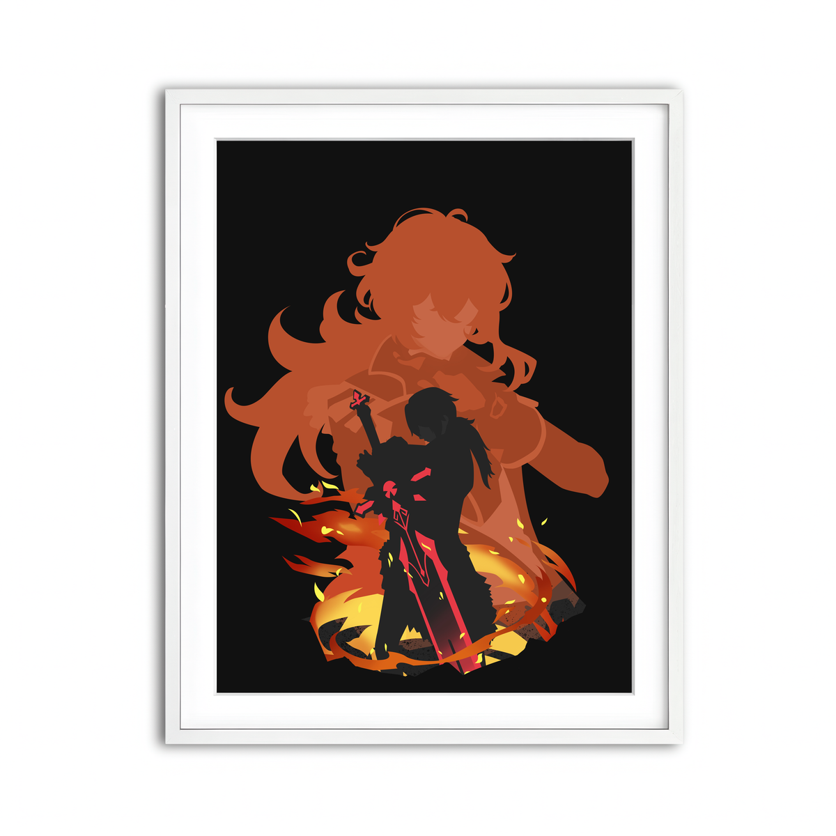 Framed Print 3x4 White