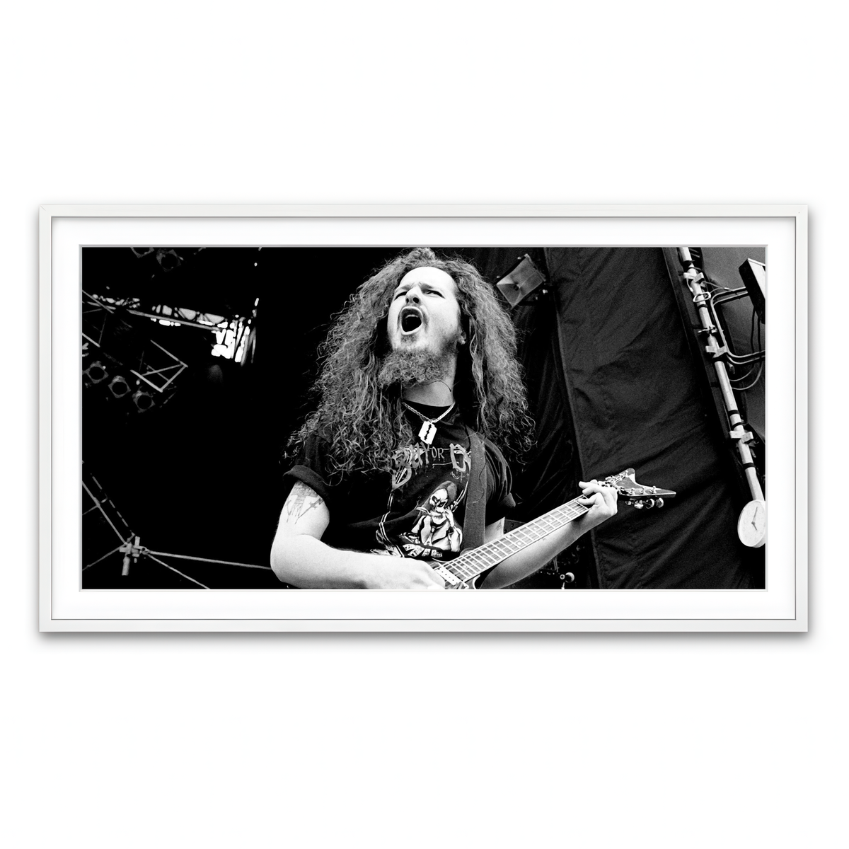 Framed Print 2x1 White