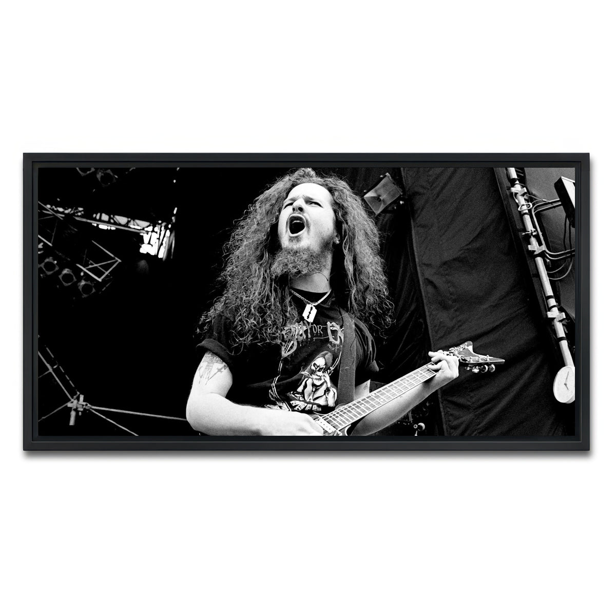 AUTO-MOCKUP WHITE | Dimebag | 1 Piece | Black Framed Canvas | group=2x1