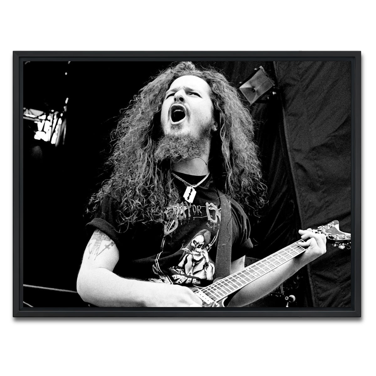AUTO-MOCKUP WHITE | Dimebag | 1 Piece | Black Framed Canvas | group=4x3
