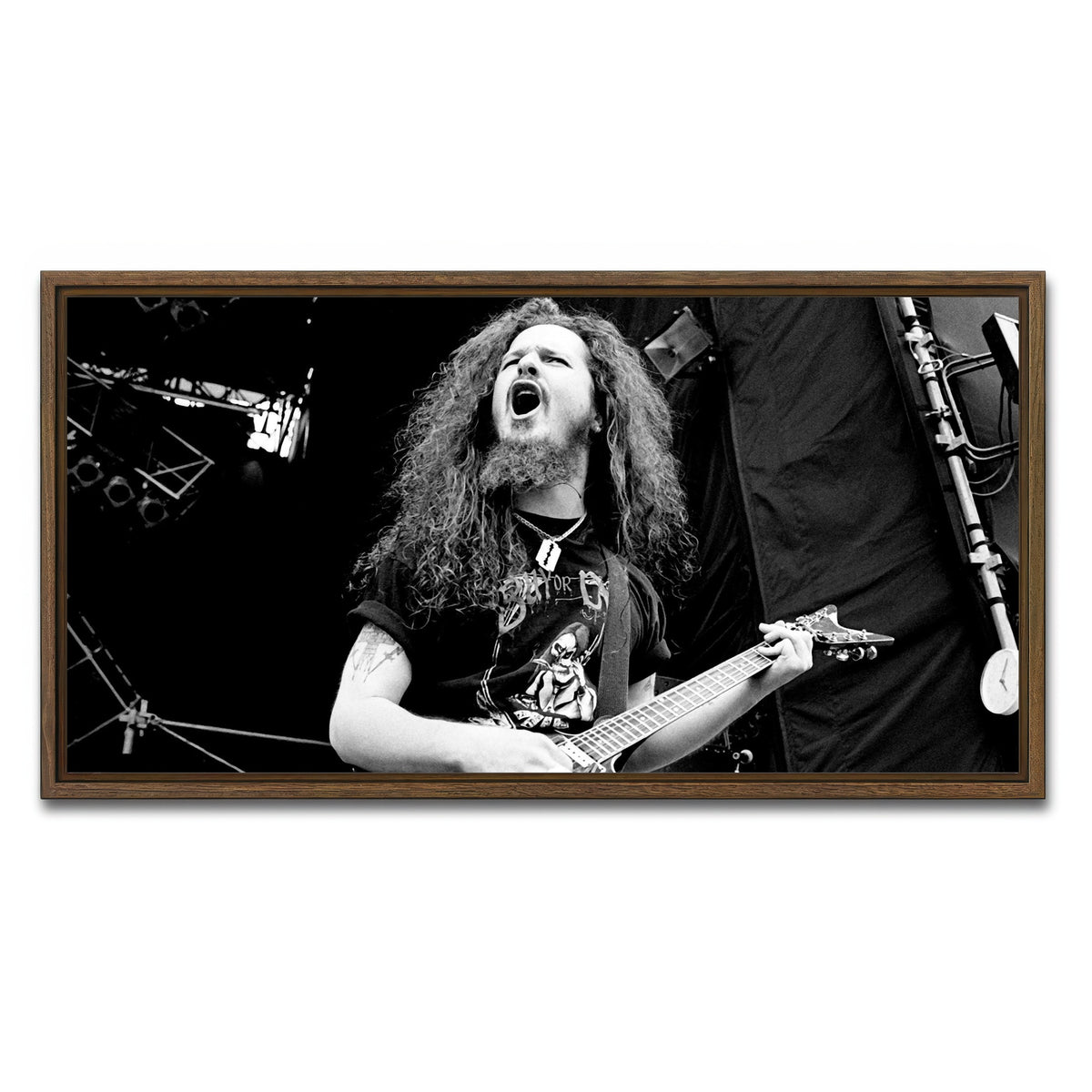 AUTO-MOCKUP WHITE | Dimebag | 1 Piece | Walnut Framed Canvas | group=2x1