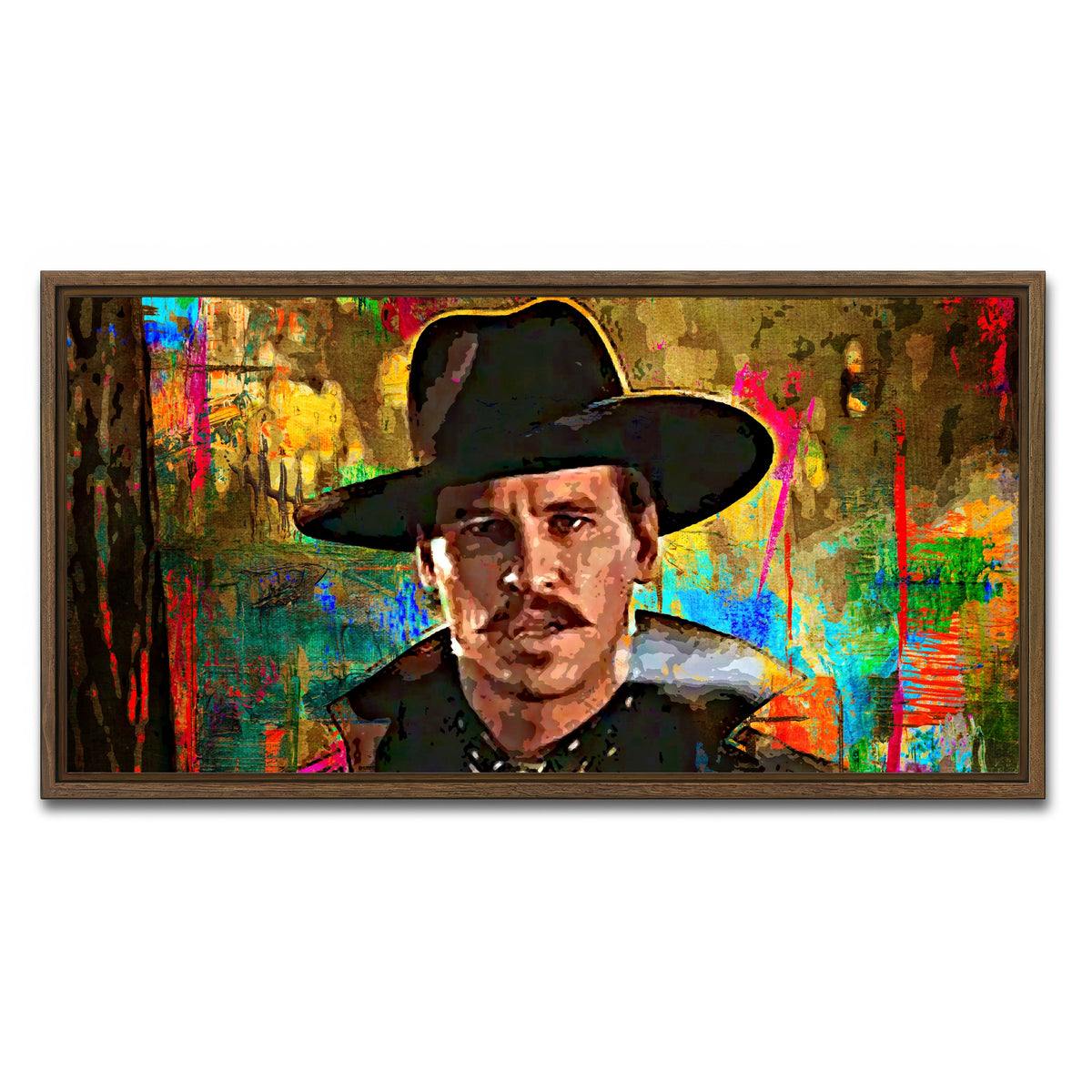 AUTO-MOCKUP WHITE | Doc Holliday | 1 Piece | Walnut Framed Canvas | group=2x1