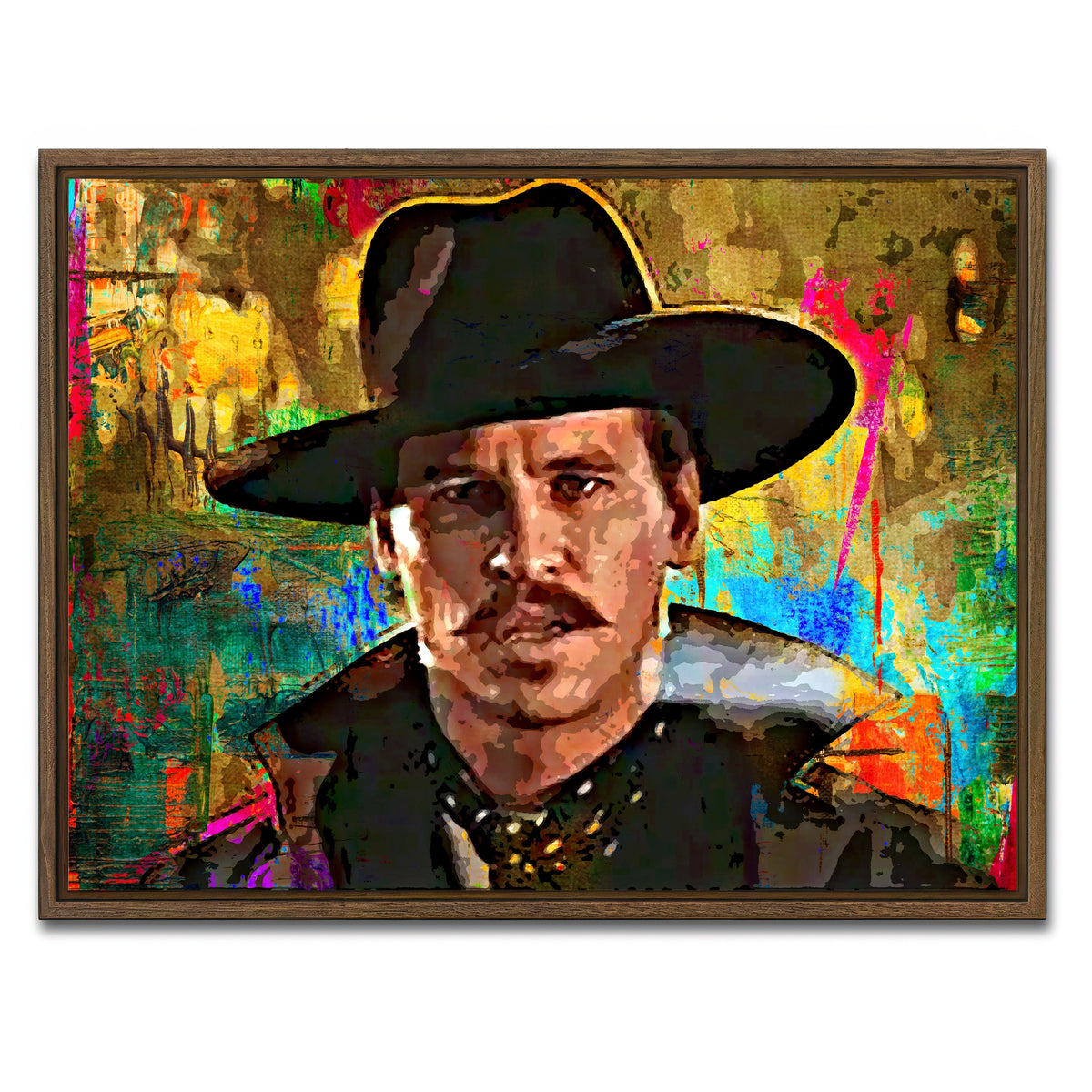 AUTO-MOCKUP WHITE | Doc Holliday | 1 Piece | Walnut Framed Canvas | group=4x3