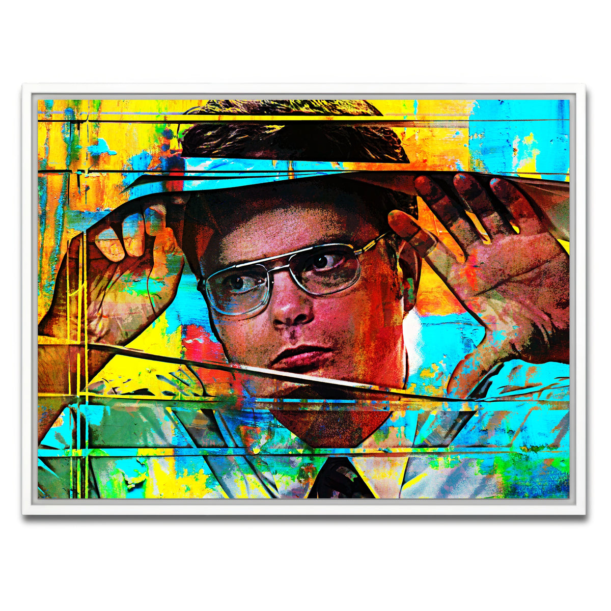 AUTO-MOCKUP WHITE | Dwight Schrute | 1 Piece | White Framed Canvas | group=4x3