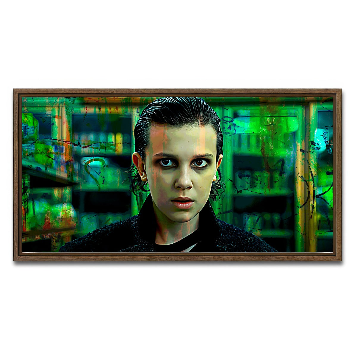 AUTO-MOCKUP WHITE | EL | 1 Piece | Walnut Framed Canvas | group=2x1