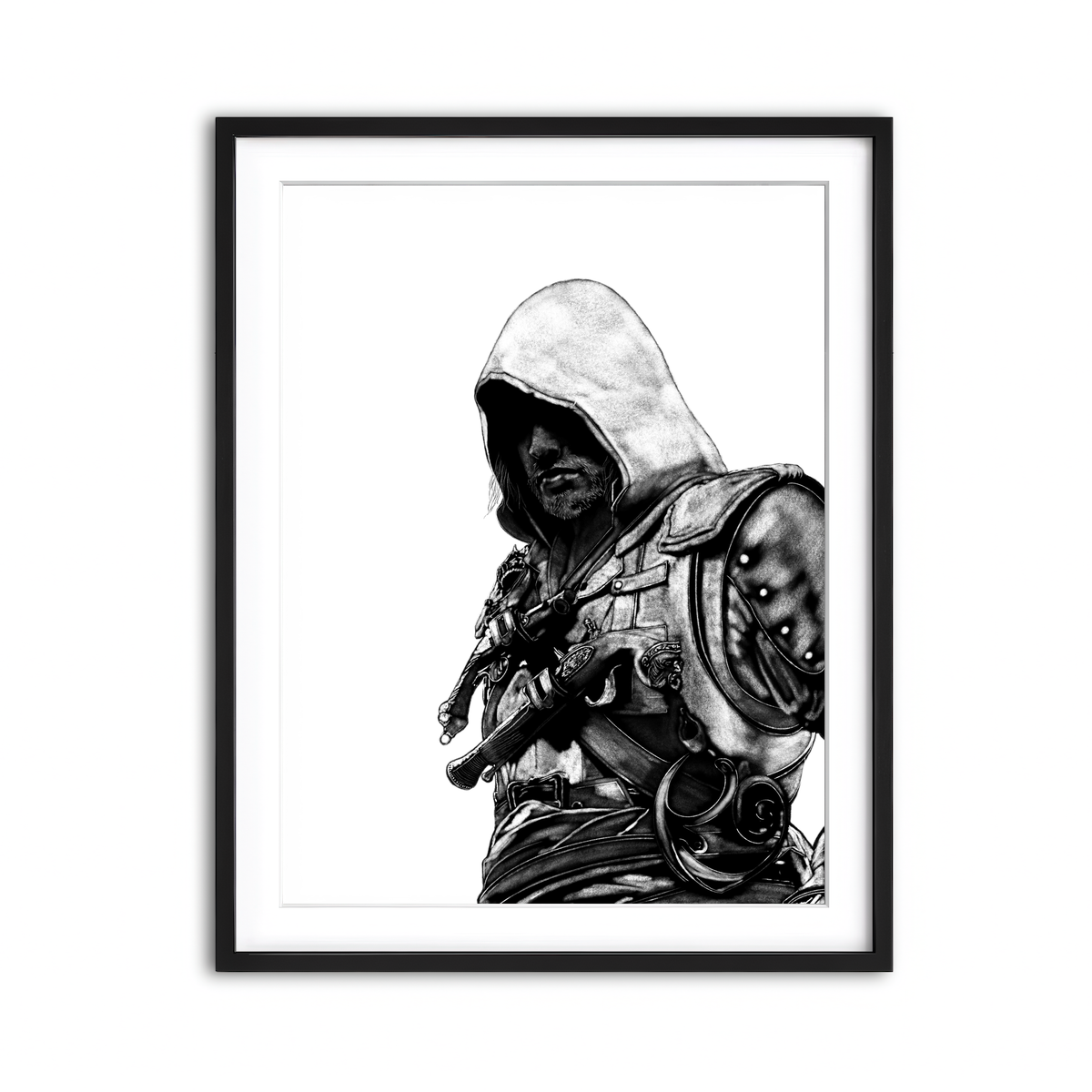 Framed Print 3x4 Black