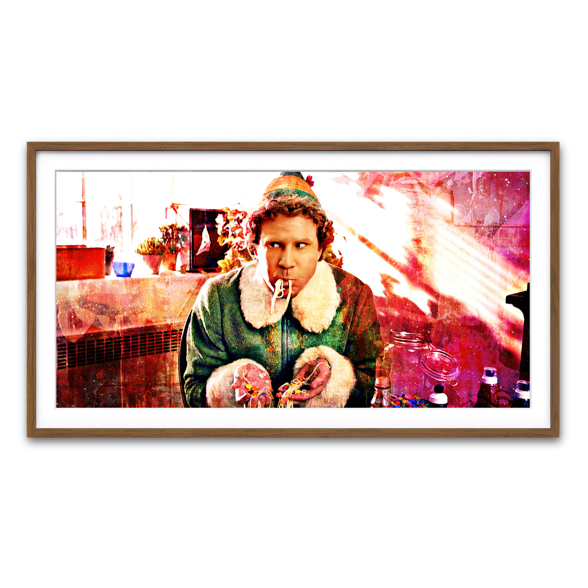 Framed Print 2x1 Walnut