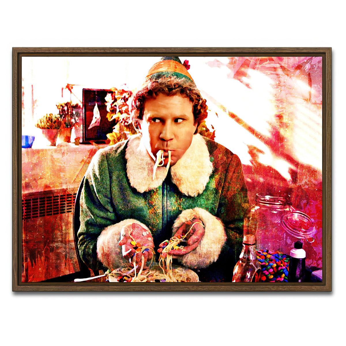 AUTO-MOCKUP WHITE | Elf | 1 Piece | Walnut Framed Canvas | group=4x3