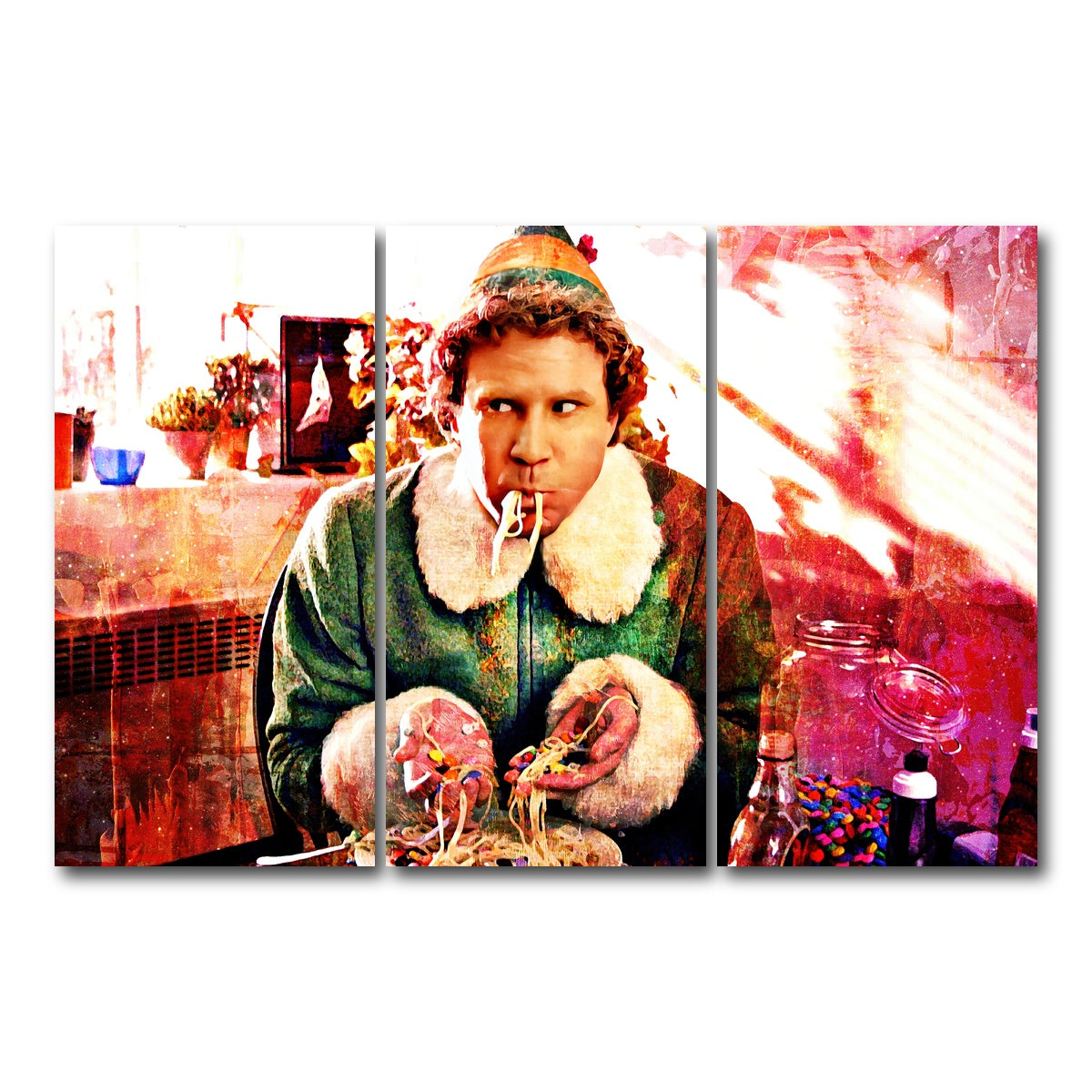 AUTO-MOCKUP WHITE | Elf | 3 Piece | Gallery Wrap Canvas | group=12x24