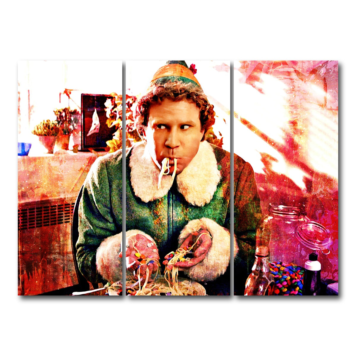 AUTO-MOCKUP WHITE | Elf | 3 Piece | Gallery Wrap Canvas | group=8x18