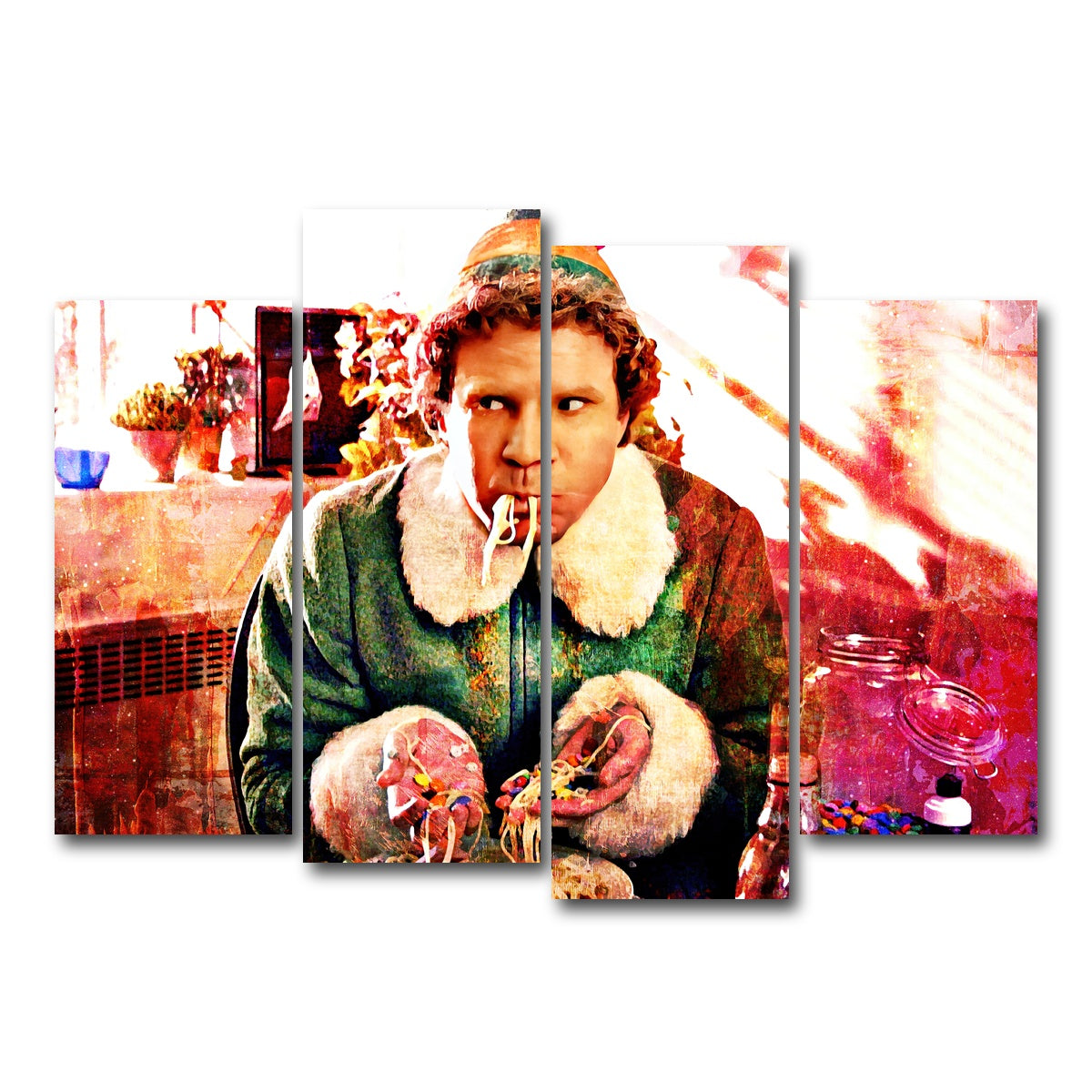 AUTO-MOCKUP WHITE | Elf | 4 Piece | Gallery Wrap Canvas | group=4_normal