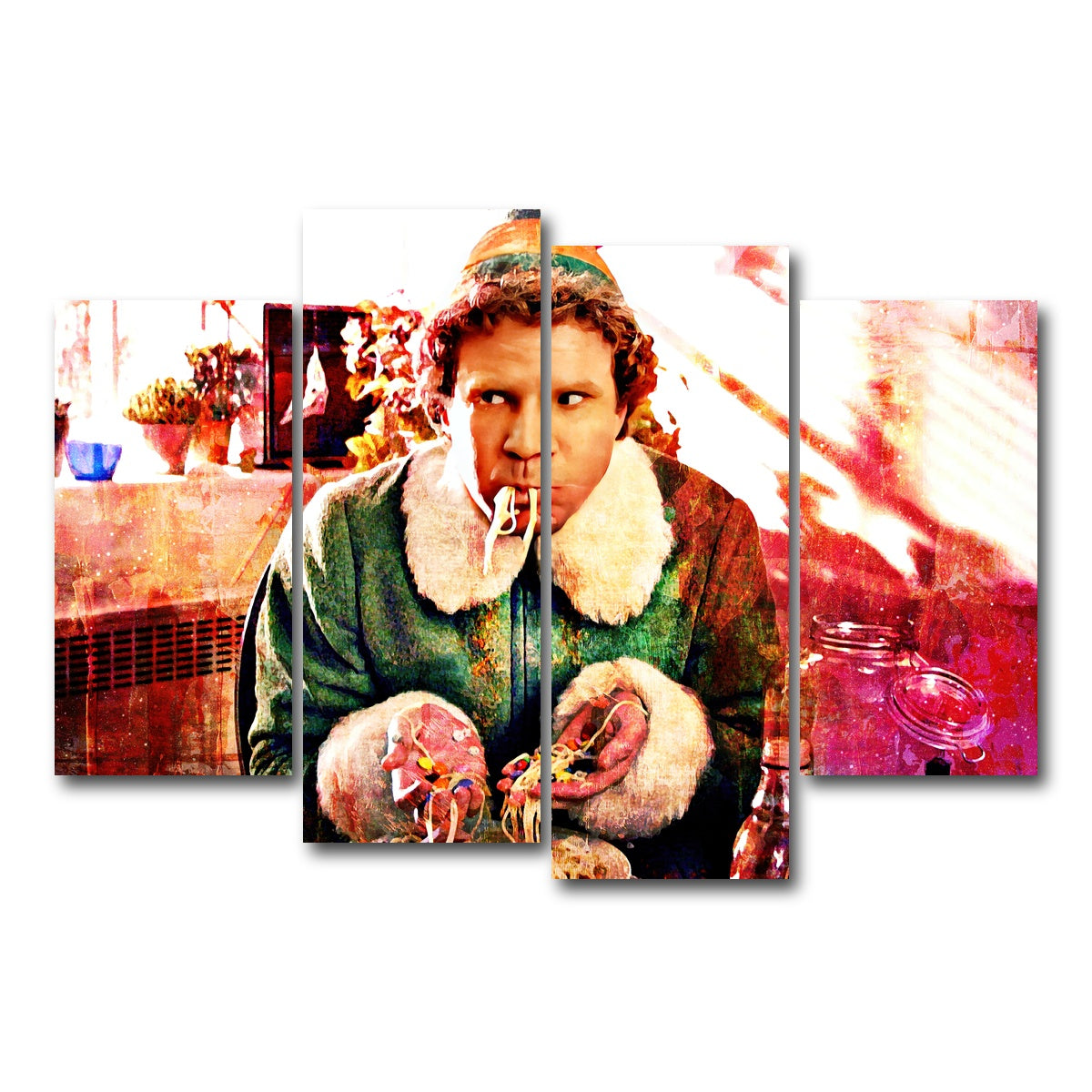 AUTO-MOCKUP WHITE | Elf | 4 Piece | Gallery Wrap Canvas | group=4_short