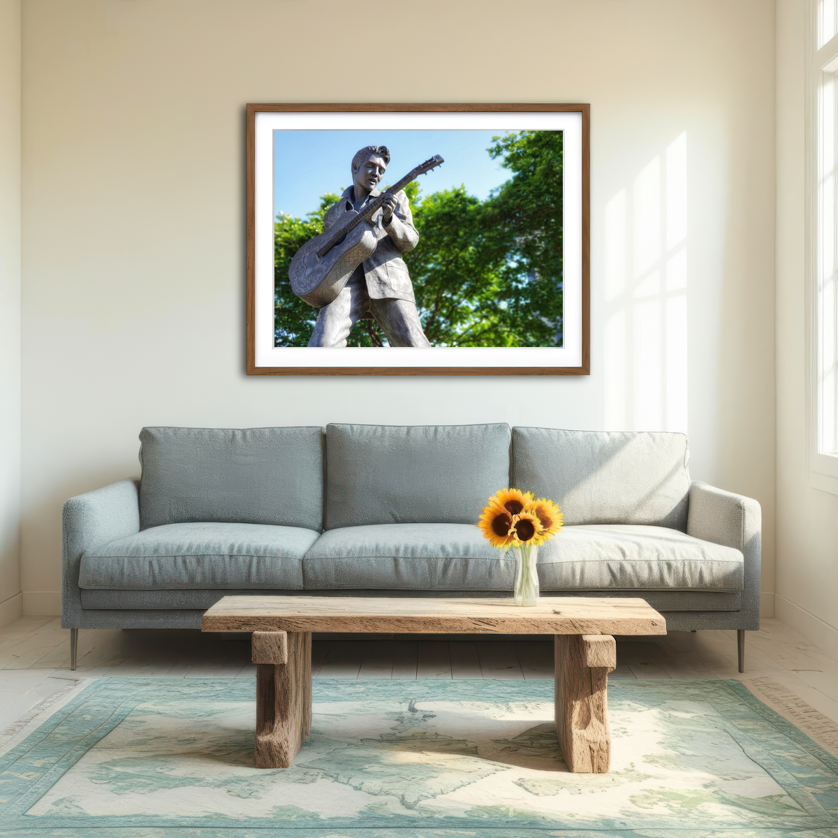 AUTO-MOCKUP ROOM | Elvis Presley Downtown Memphis Wall Art