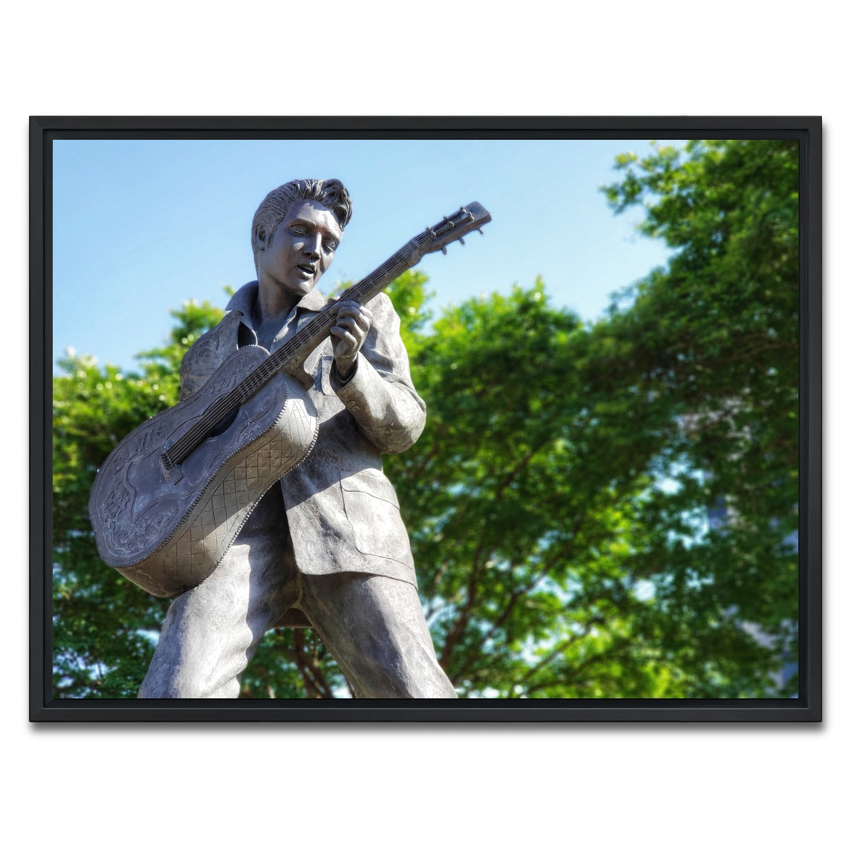 AUTO-MOCKUP WHITE | Elvis Presley Downtown Memphis | 1 Piece | Black Framed Canvas | group=4x3