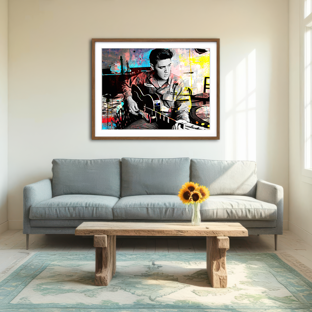 AUTO-MOCKUP ROOM | Elvis Presley Wall Art