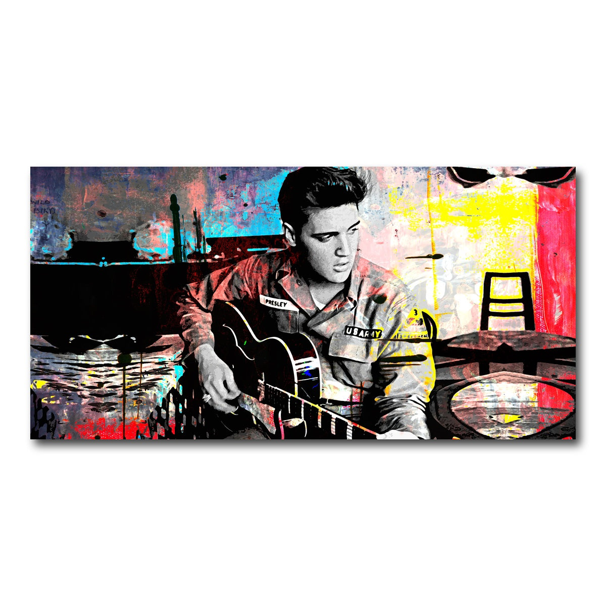 AUTO-MOCKUP WHITE | Elvis Presley | 1 Piece | Gallery Wrap Canvas | group=2x1