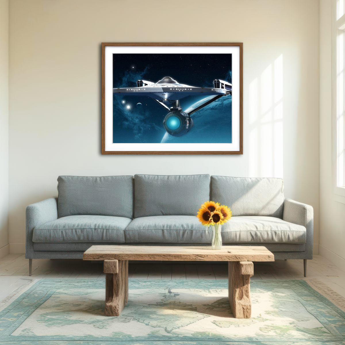 AUTO-MOCKUP ROOM | Enterprise Wall Art