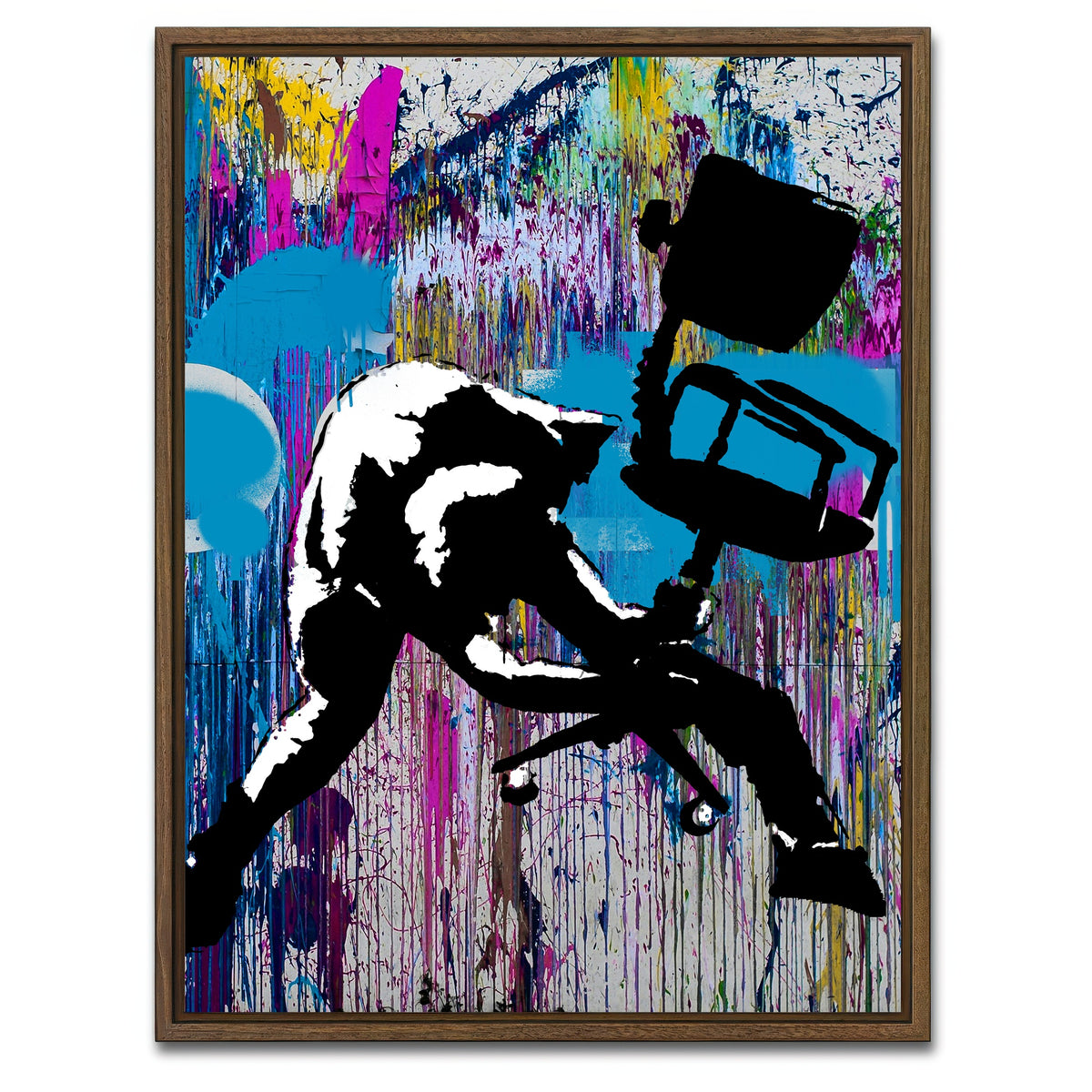 AUTO-MOCKUP WHITE | F the Office | 1 Piece | Walnut Framed Canvas | group=3x4