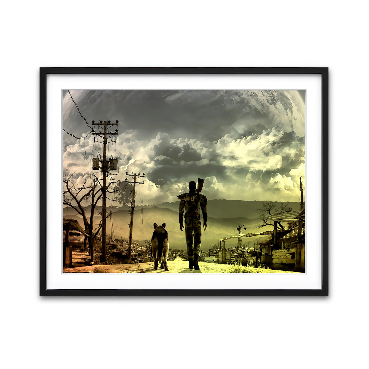 Framed Print 4x3 Black