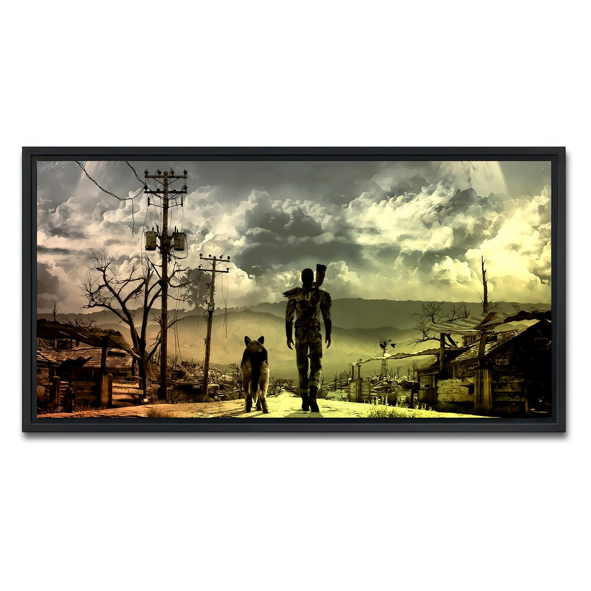 AUTO-MOCKUP WHITE | Fallout | 1 Piece | Black Framed Canvas | group=2x1