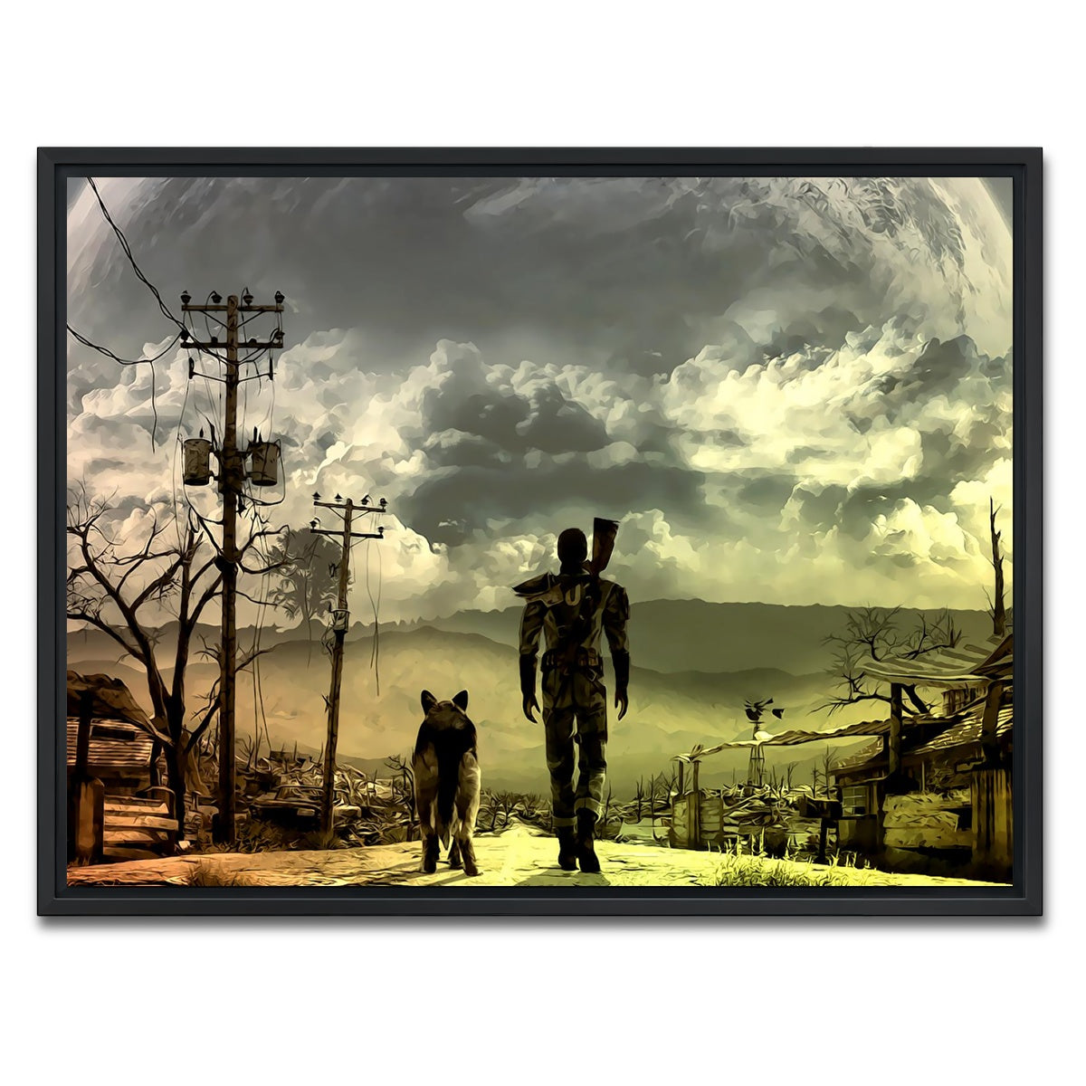 AUTO-MOCKUP WHITE | Fallout | 1 Piece | Black Framed Canvas | group=4x3