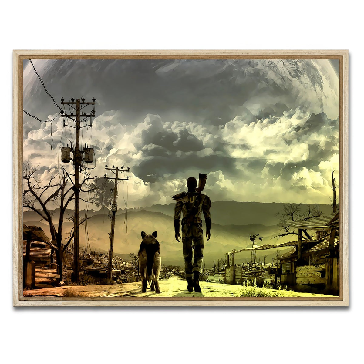 AUTO-MOCKUP WHITE | Fallout | 1 Piece | Natural Framed Canvas | group=4x3