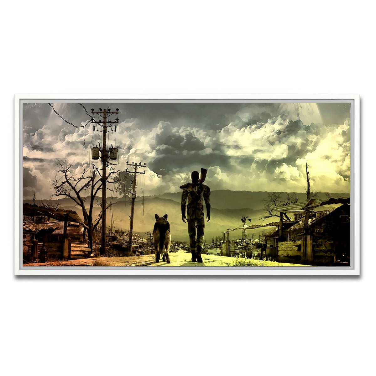 AUTO-MOCKUP WHITE | Fallout | 1 Piece | White Framed Canvas | group=2x1