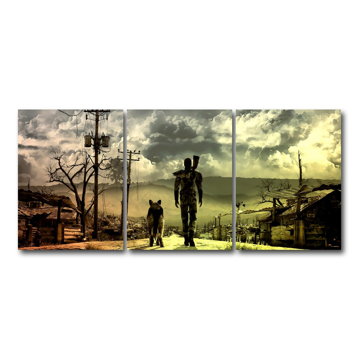 AUTO-MOCKUP WHITE | Fallout | 3 Piece | Gallery Wrap Canvas | group=18x24