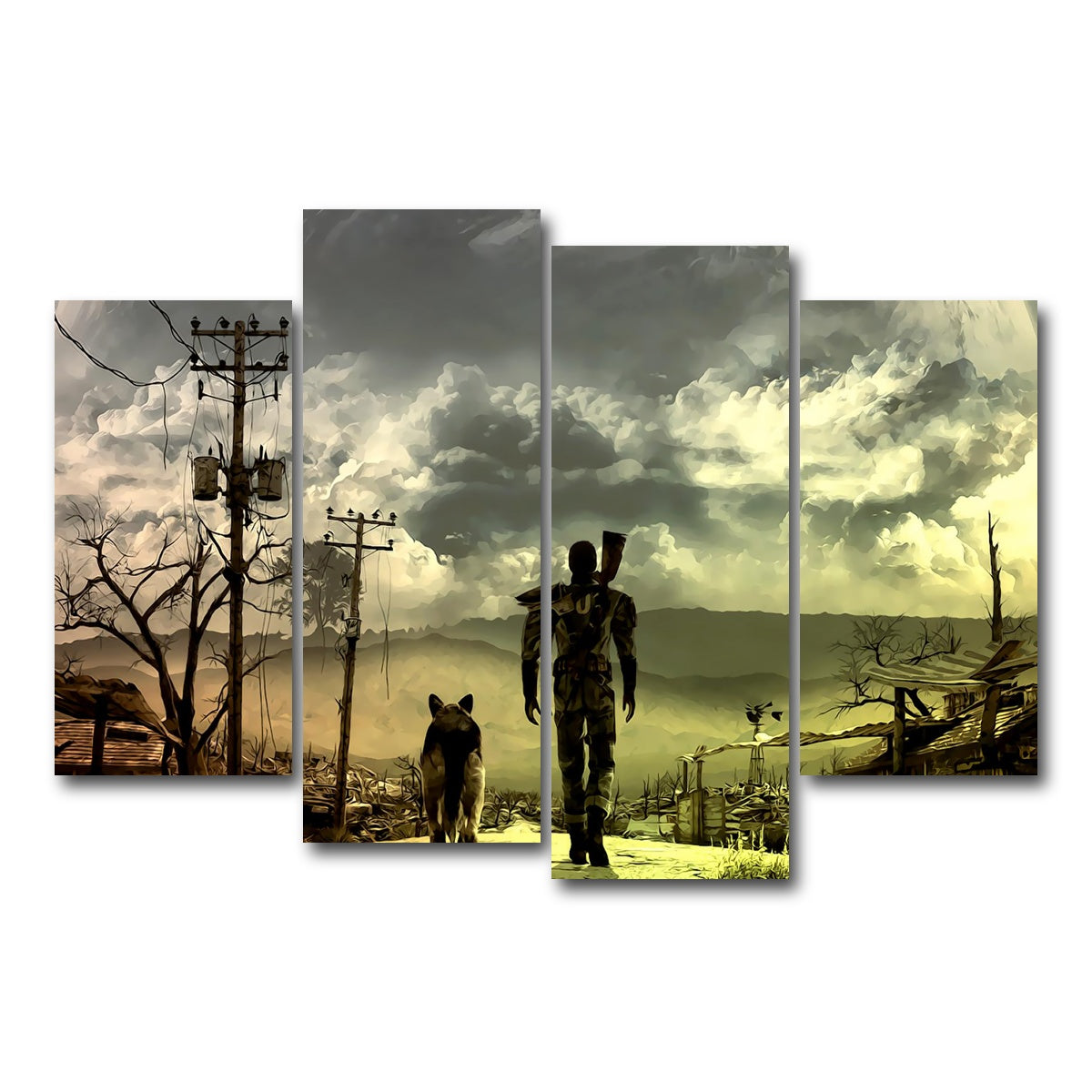 AUTO-MOCKUP WHITE | Fallout | 4 Piece | Gallery Wrap Canvas | group=4_short