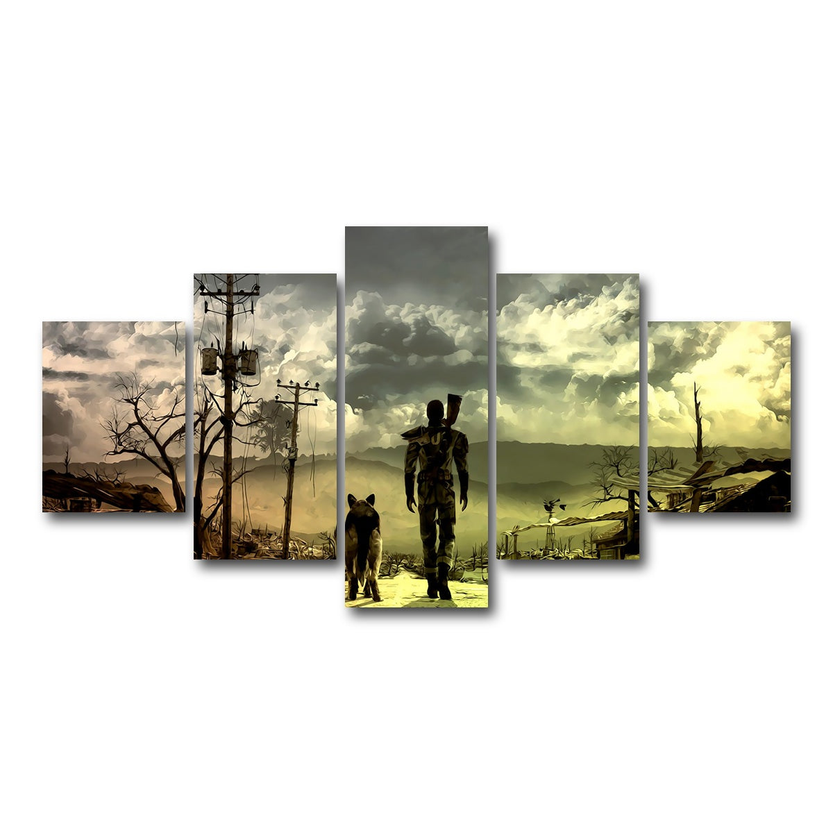 AUTO-MOCKUP WHITE | Fallout | 5 Piece | Gallery Wrap Canvas | group=5_short