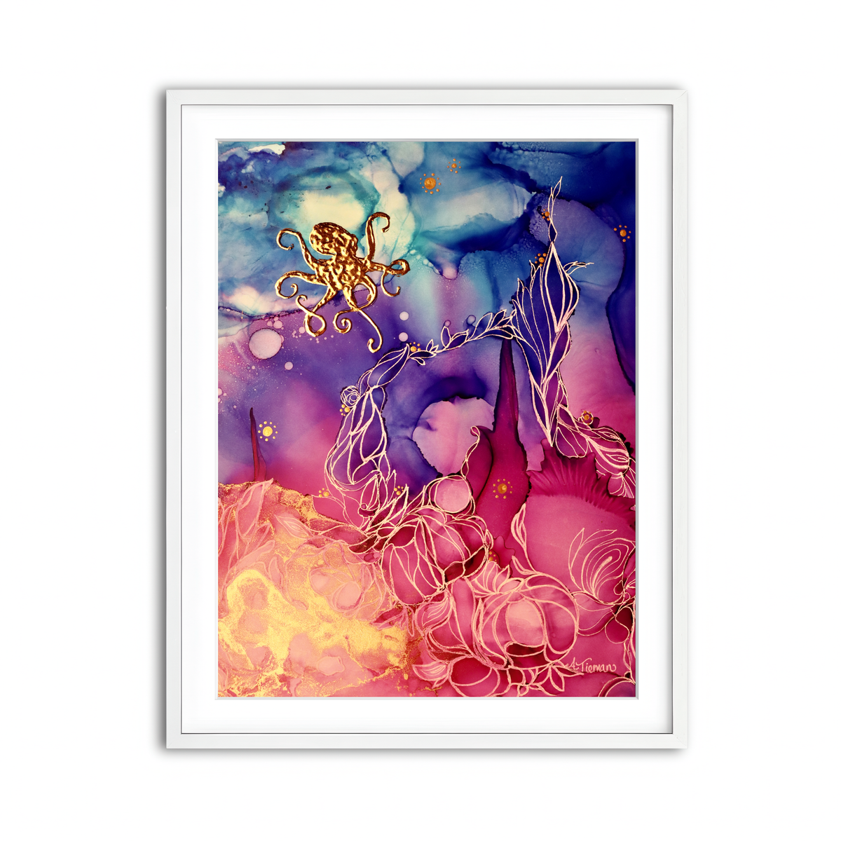 Framed Print 3x4 White