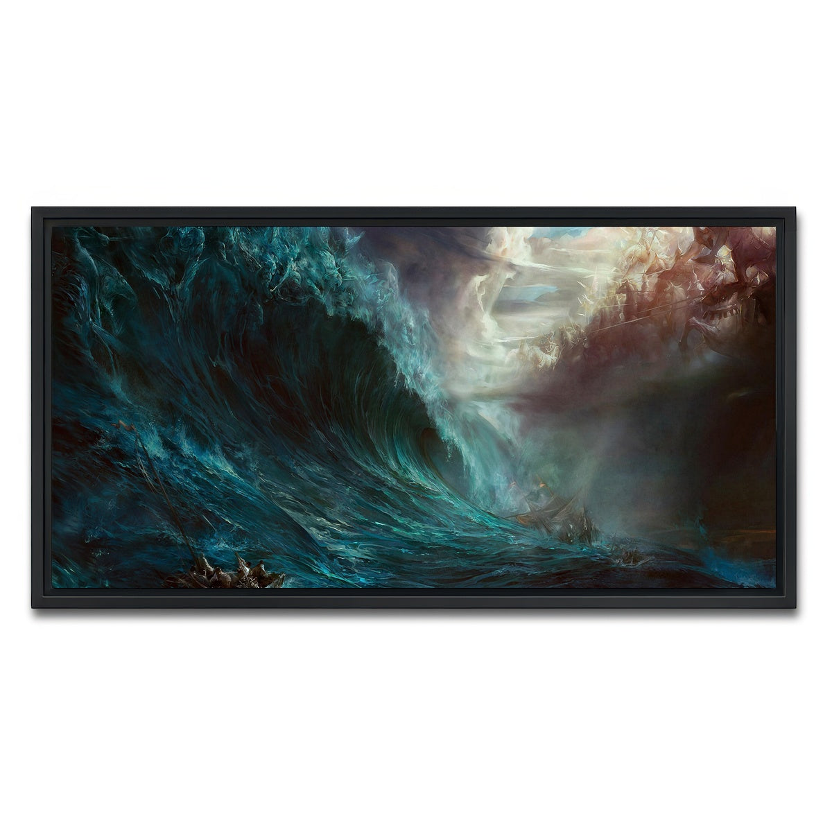 AUTO-MOCKUP WHITE | Fantasy Storm | 1 Piece | Black Framed Canvas | group=2x1