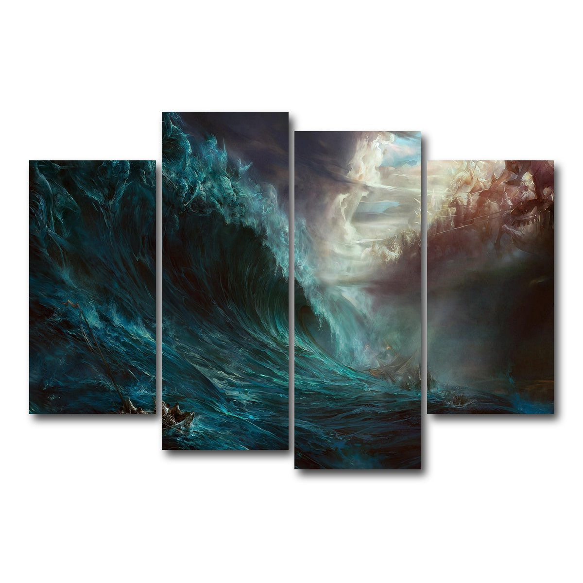 AUTO-MOCKUP WHITE | Fantasy Storm | 4 Piece | Gallery Wrap Canvas | group=4_short