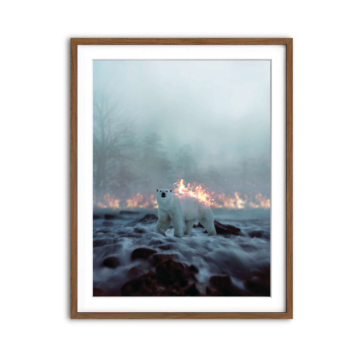 Framed Print 3x4 Walnut