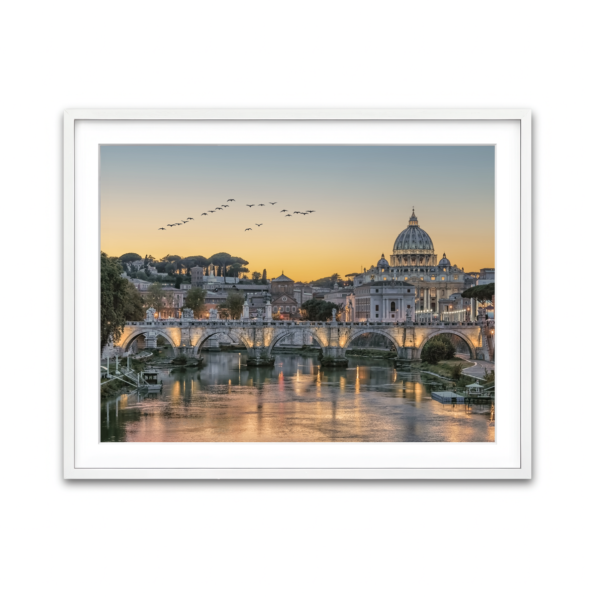 Framed Print 4x3 White