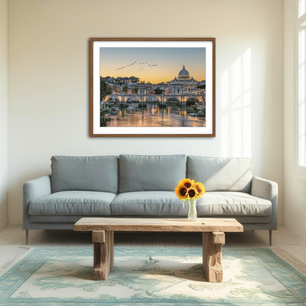 AUTO-MOCKUP ROOM | Flock Of Birds Wall Art