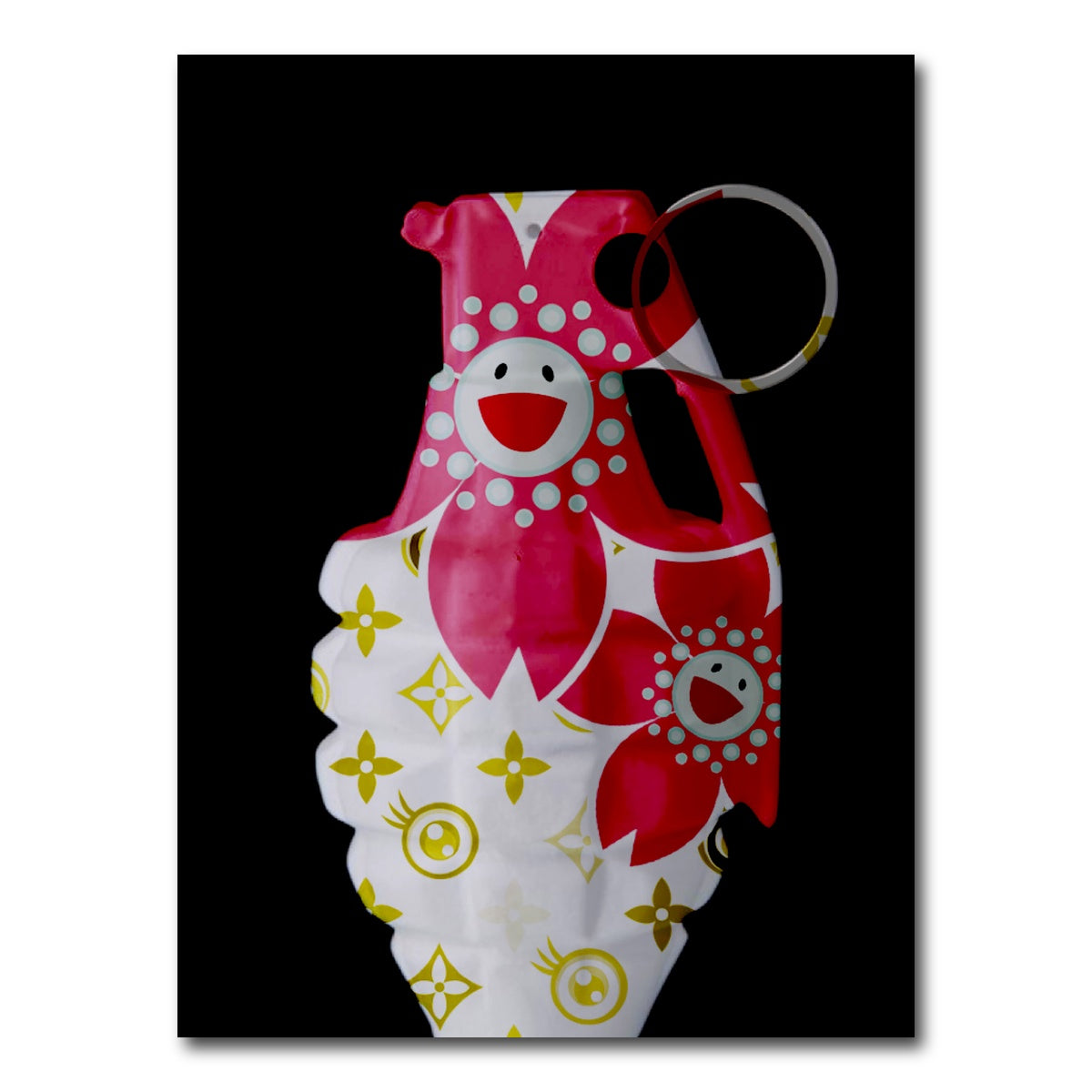 AUTO-MOCKUP WHITE | Flower Power Grenade | 1 Piece | Gallery Wrap Canvas | group=3x4