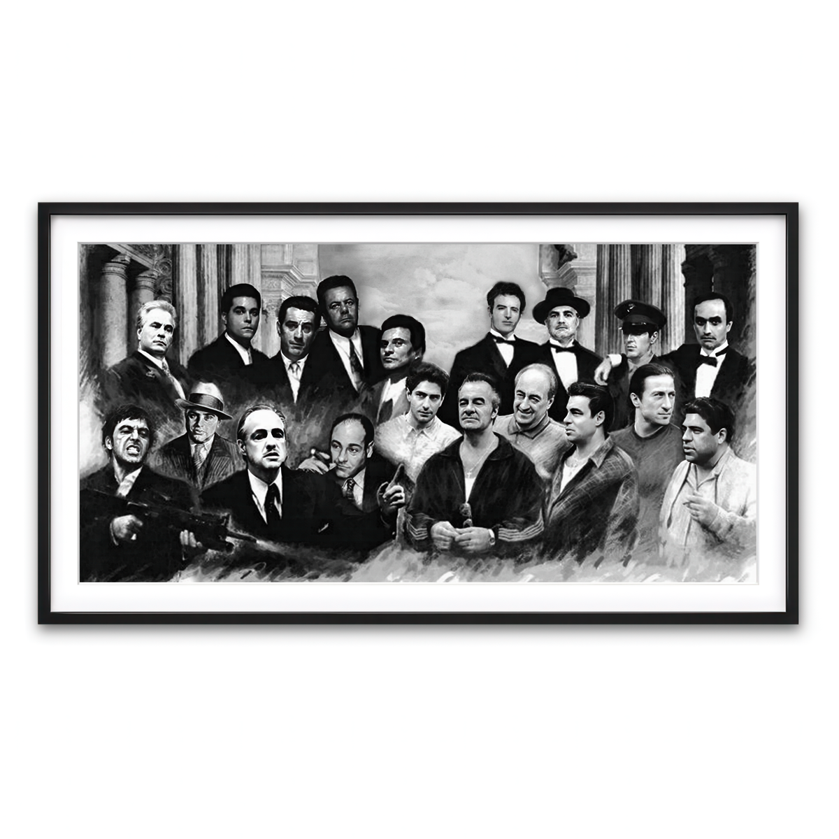 Framed Print 2x1 Black