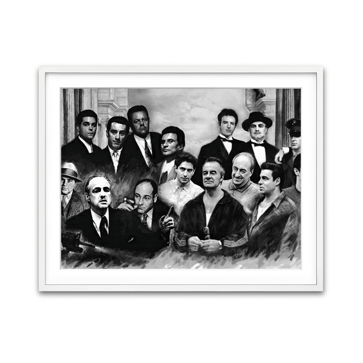 Framed Print 4x3 White
