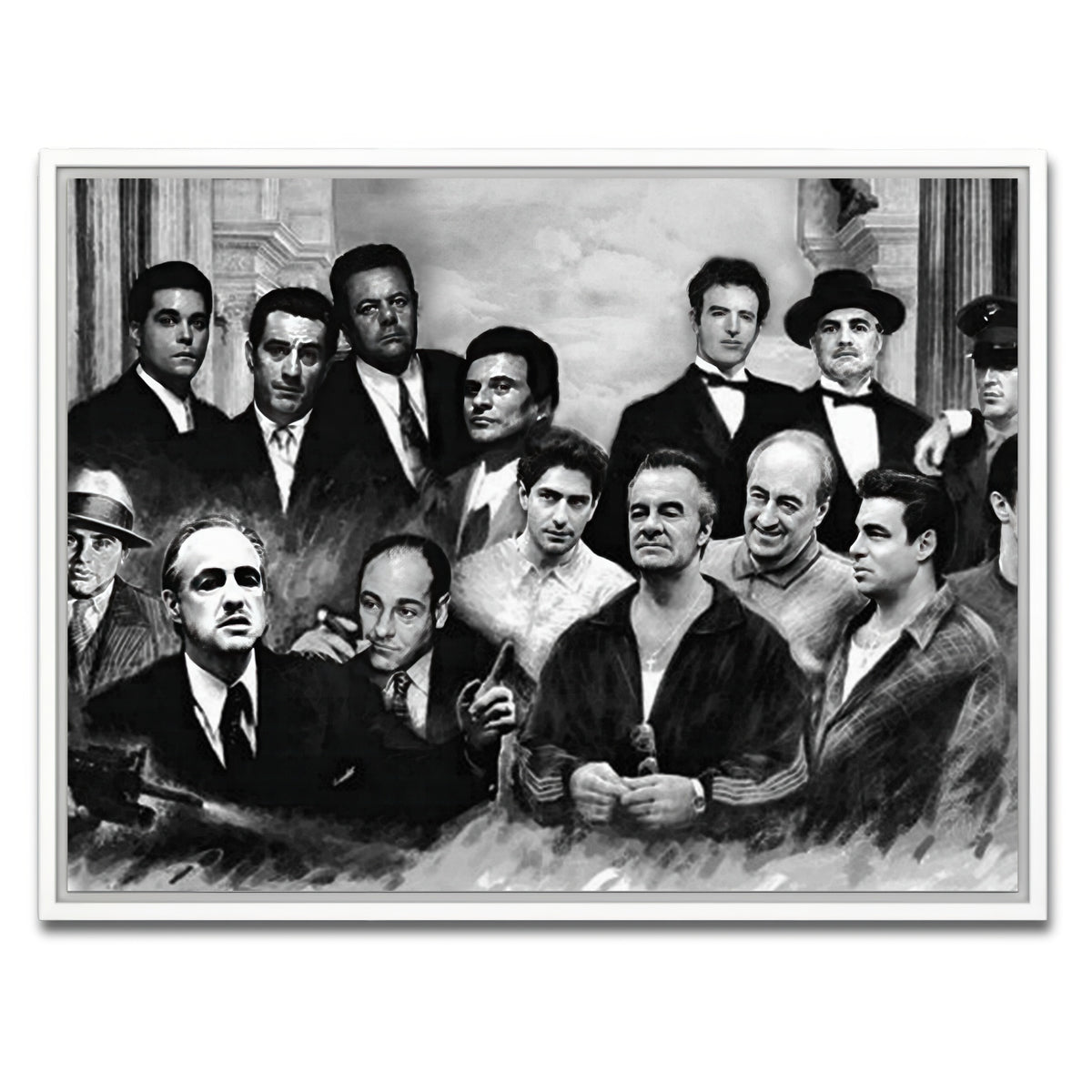 AUTO-MOCKUP WHITE | Gangsters | 1 Piece | White Frame | group=4x3